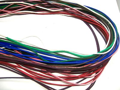  Lacing Colored Cowhide Leather 40'' Leathercraft Braiding Bracelets Necklaces 