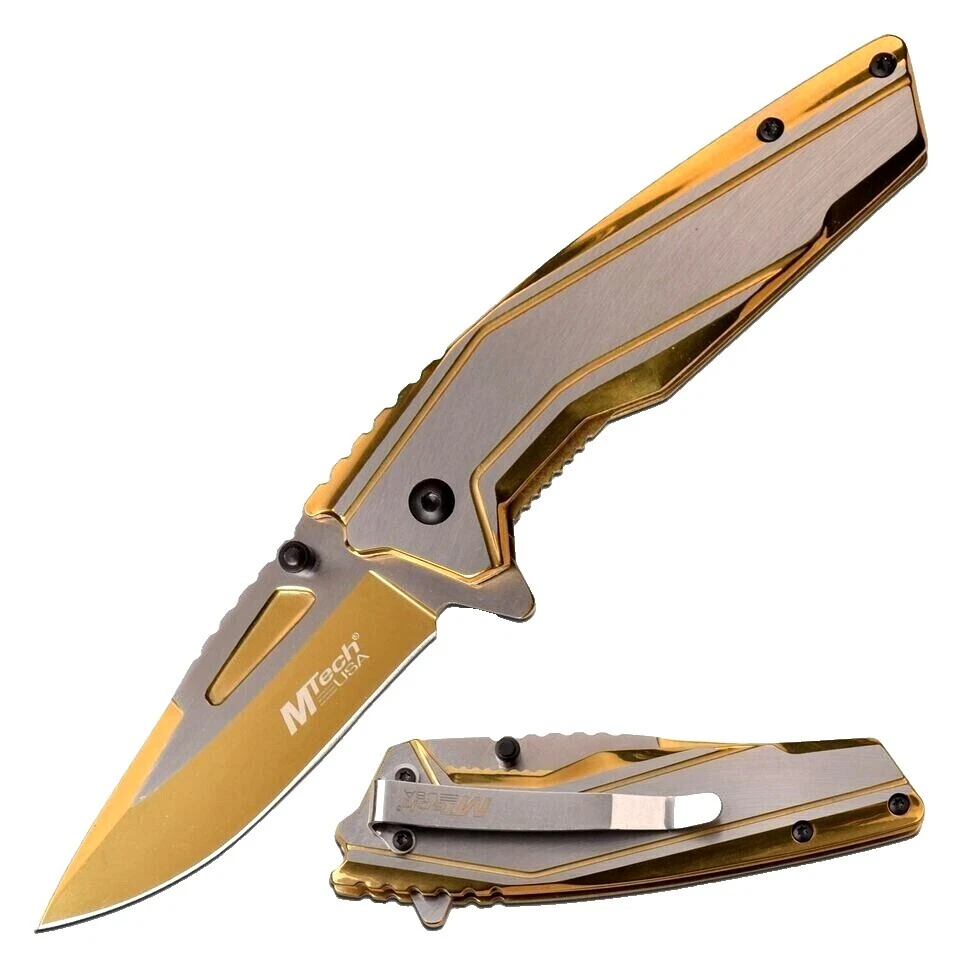 M-Tech Military mango de acero inoxidable cuchillos plegables producidos en fábricas modernas de colección