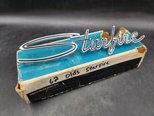 1962 Oldsmobile Starfire Fender Script Nameplate Ornament Emblem Nos