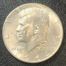 1964-D Kennedy Half $.50 Error VARIETY Triple Die Obverse Stamped Repunch Silver