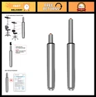 Adjustable Gas Lift Cylinder Tube 18"-28" for Bar Stool & Drafting Chair, Heavy