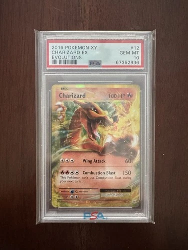 Charizard EX 12/108 PSA 10 2016 XY Evolutions