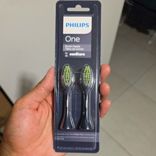 Philips One Replacement Brush Heads by Sonicare 2ct Black BH1022/04