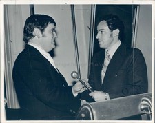 1972 Photo James McCarthy Gavel Award President Vincent LoPresti Ceremony Men