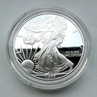 1997-P American Silver Proof Eagle Mint state condition -no box | CoA - Free P&P