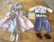 American Girl Doll Bitty Baby Twins Boy Girl Royalty Outfits Set With Book