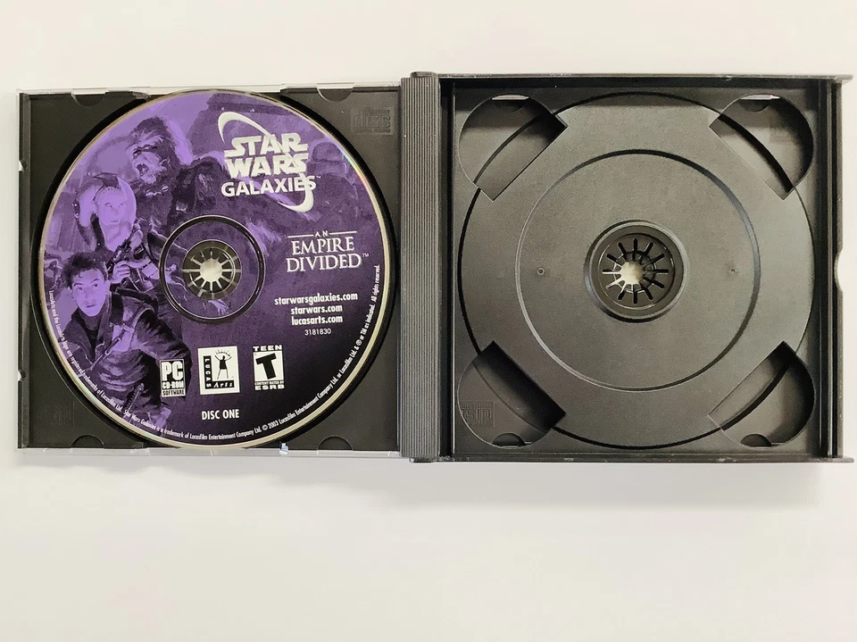 Star Wars Galaxies: An Empire Divided (PC CD-ROM) With Code, FREE SHIPPING  (G) - Image 3 of 4