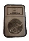 1995 $1 American Silver Eagle NGC MS69 Brown Label