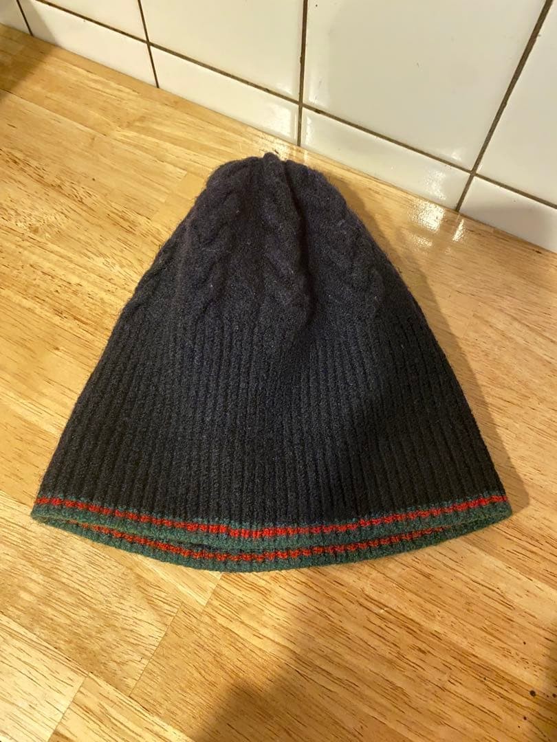 Used Gucci Black Cable Knit Hat Unisex thumbnail 3