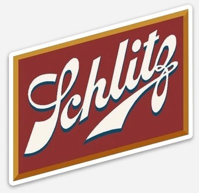 Schlitz Beer Label Logo Vintage STICKER beer fridge toolbox