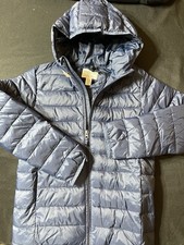 Amazon Essentials Boys Puffer Jacket Hooded Blue Coat XL 10 Years NWT