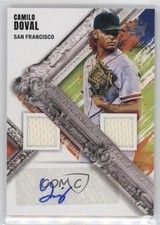 2022 Panini Diamond Kings DK Material Signatures Camilo Doval #DMS-CD Auto 9cx