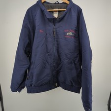CARHARTT J72 NVY Long Sleeve Fleece Lined Full Zip Jacket 3XL Navy Blue READ