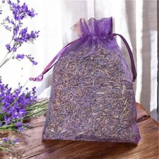 Aromatherapy Lavender Sachets Set of 2 4x6 Made w Purple Organza Bags, 1oz each