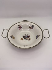 Vintage German Baby Bowl Childs Porcelain Warmer Warming Bowl A10