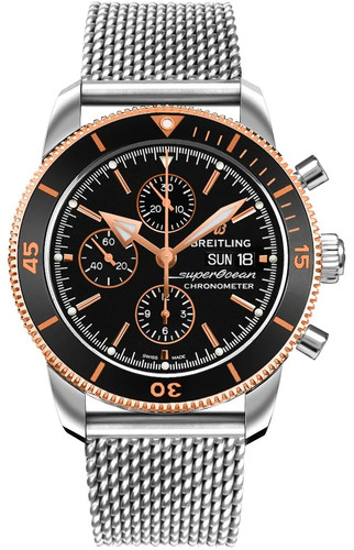 2026 Breitling Superocean Heritage II Black Dial Chrono 44mm M...