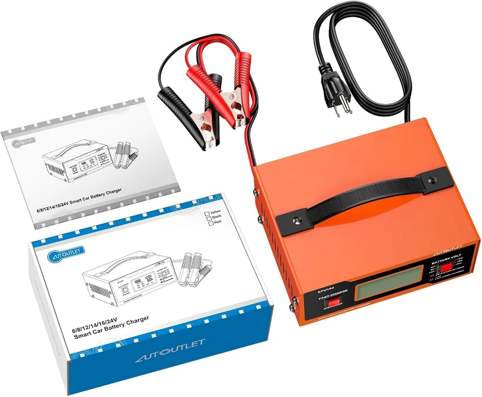Автомобильное зарядное устройство 8 В, 0-14 А полностью автоматический свинцово-кислотный аккумулятор 6/8/12/14/16/2 C - Изображение 3 из 4