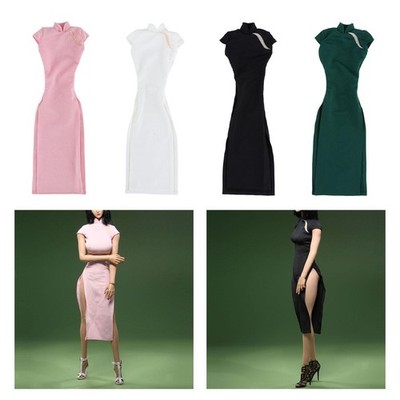 1/6 Chinesisches Cheongsam Kleid Damen Kleidung Kleid für 12'' Figuren Verkleiden