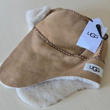 NEW KIDS SIZE 2-4 YEARS CHESTNUT UGG SHEEPSKIN TRAPPER HAT WITH STITCHING 145