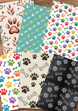 Background Paper Scrapbooking Journaling Card Making Crafts A5 Set of 12 Sheets