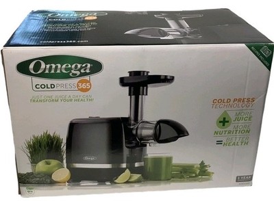 Omega H3000D Cold Press 365 Juicer Black Open Box