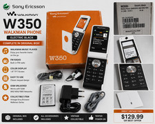 Sony Ericsson W350i Walkman Phone White/Black GSM Unlocked Vintage Collector Com