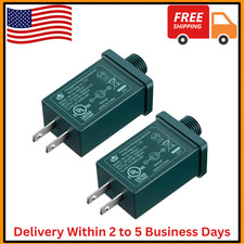 2 Pack Yard Inflatable Adapter, 12vdc 1.5a Class 2 Power Supply for Xmas Tree