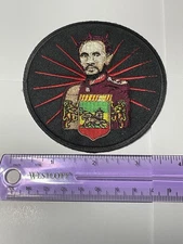 Rare Unique Lion of Judah Patch Iron-on Patch Figure Round J40