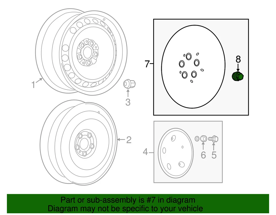 Подлинная крышка колеса GM 92261889 - Изображение 3 из 3