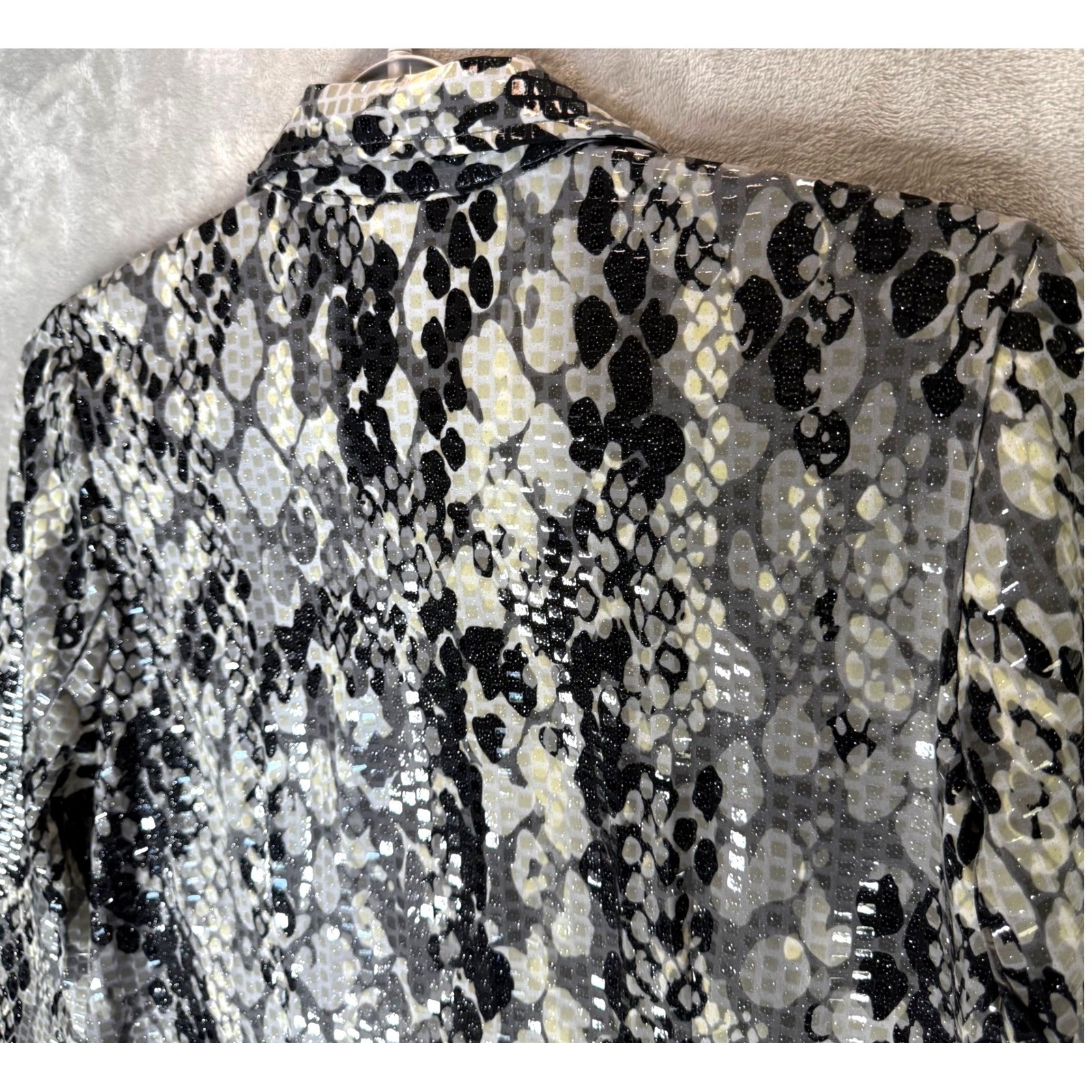 Ruby Rd Snake Print Zip Front Jacket Blazer Women… - image 4