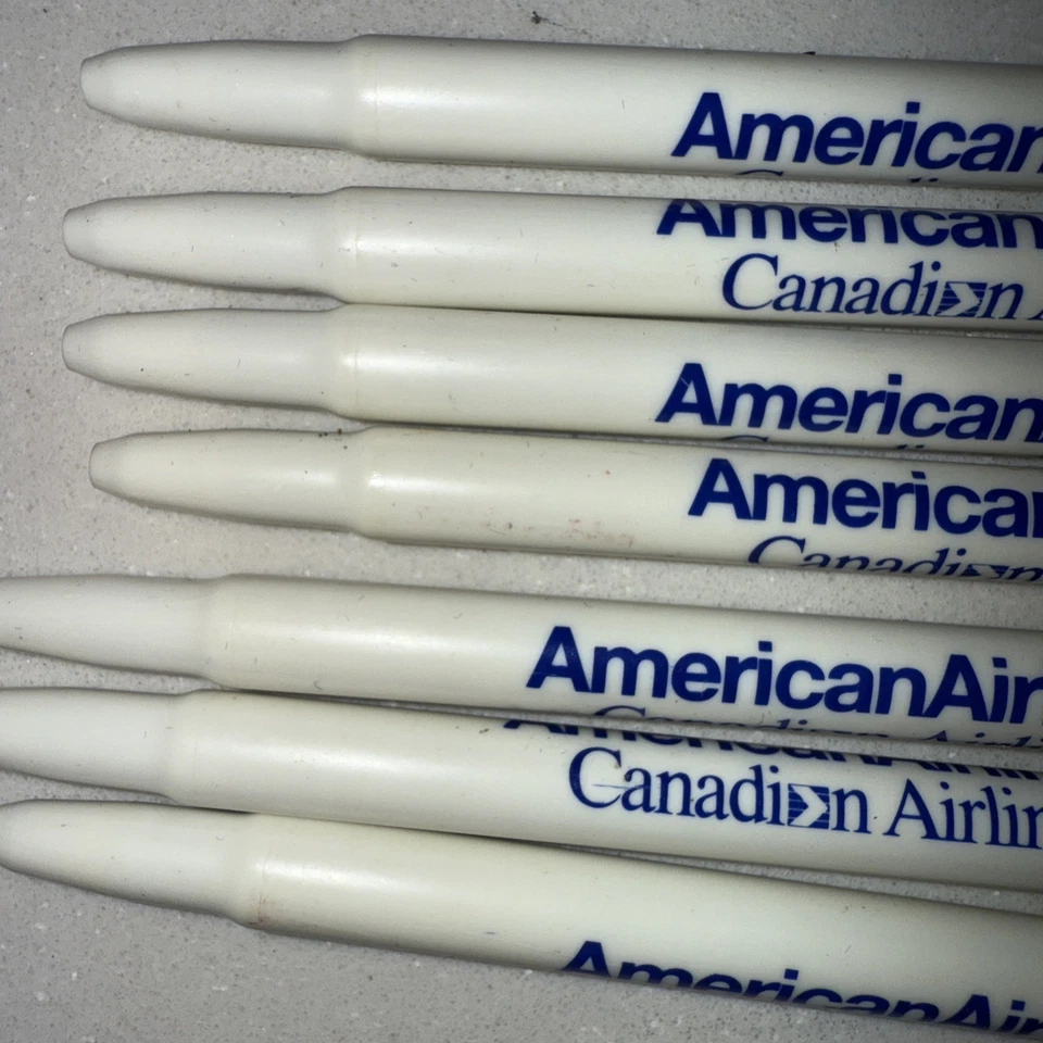 Bolígrafos publicitarios vintage American Airlines tinta muerta Foto 3 de 4