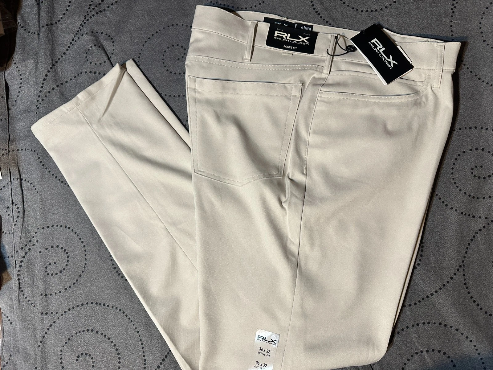 POLO RALPH LAUREN GOLF ACTIVE FIT BASIC SAND PANTS SIZE 36 X 32 MEN NWT $148.00