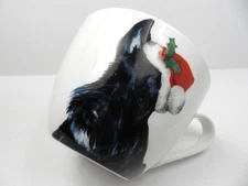 Portobello By Inspire Wide Mouth Mug Scottish Terrier Dog Christmas NWOT