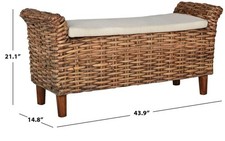 Safavieh PALERMO BENCH, Reduced Price 2172780606 FOX6533A