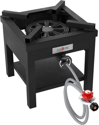#ad GasOne B 5350A Propane Burner Cooker Heavy Duty Outdoor Gas Stove New Black $184.76