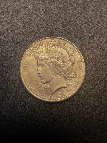 1922 Peace Dollar $1 Silver Coin Circulated Business Strike Uncertified