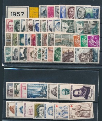 1957 FRANCE VINTAGE P.O.  52 MNH STAMPS AS PHOTO F/6556