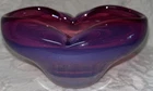 Gorgeous vintage Murano Sommerso art glass bowl in blue and purple, 60s/70s