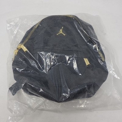 Jordan Monogram Mini Backpack (8L) Black Gold 7A0761-023 NEW  display picture 3