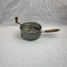 Foley Food Mill Vintage Hand Crank Strainer with Wood Handle - Patent 1921936