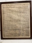 Vintage 1942 Coca Cola Lithographed Declaration Of Independence Memorabilia