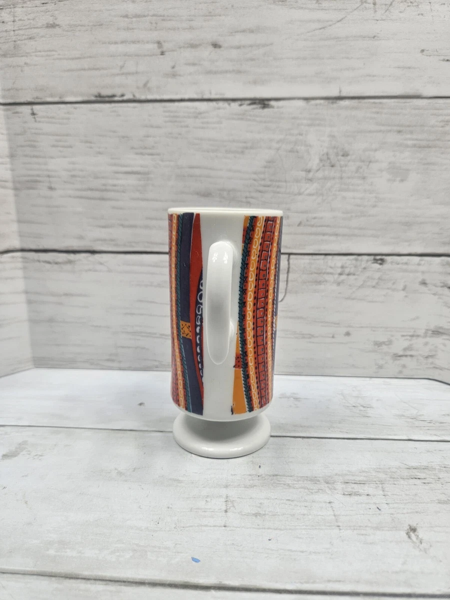 Vintage Holt Howard Ceramic Atomic Slender Red Orange Tall Mug Pedestal Cup  EUC | eBay