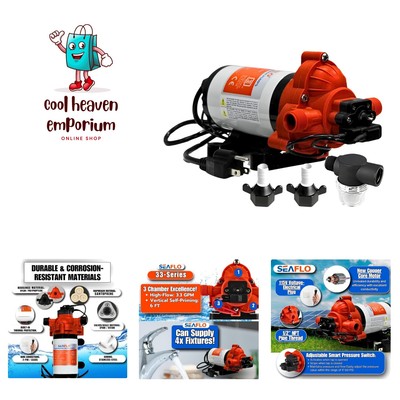 110V 3.3 GPM 45 PSI Water Diaphragm Pressure Pump - 4  !!! With Plug for Wall...