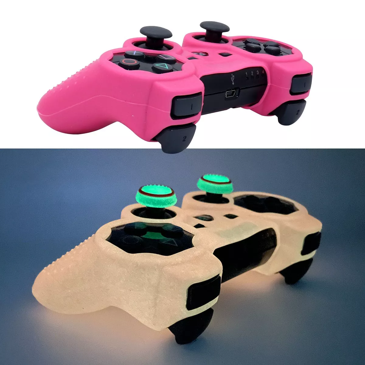 Sony Playstation 3 PS3 Luminous Glow in Dark Soft Silicone Cover