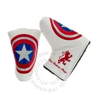 Captain America Mid Mallet Putter Head Cover for TaylorMade Odyssey Ping White
