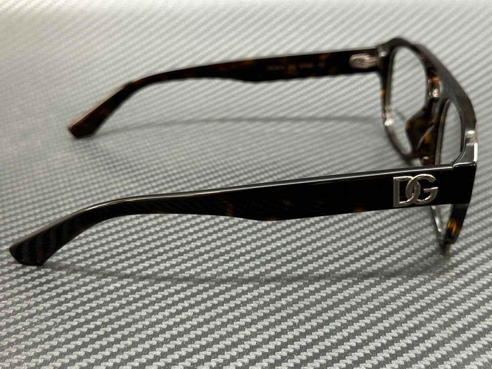 DOLCE & GABBANA DG3415 502 Marrón Habana Hombre 55 mm Anteojos Foto 4 de 4