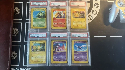 2002 Pokemon Japanese JR Rally Promo Set of 6 PSA 4 3 Mewtwo Lugia Entei Pikachu