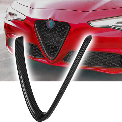 Carbon Kühlergrill V-förmig Frontgrill passend für Alfa Romeo Giulia ab BJ 2016>