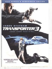 No Disc No Case ORIGINAL COVER ART Transporter 3 2008 DVD Cover Jason Statham