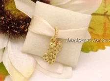 NEW Pandora Sparkling Desert Cactus Green Shine Pendant Charm 361387C01 RETIRED